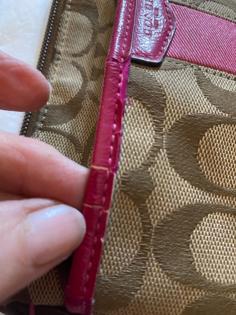Coach Signature Stripe Swing Pack Crossbody - Picture 8 of 9